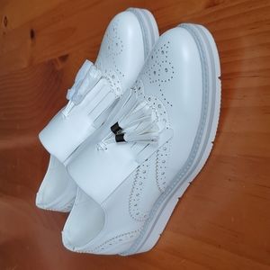 Primadonna white Oxford loafers